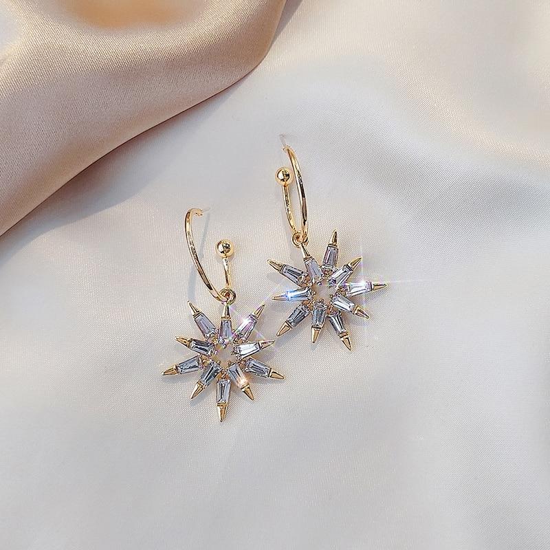 Make A Wish Crystal Star Earrings