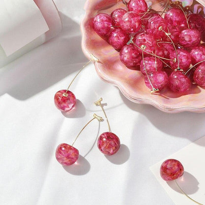 Celia Pink Cherry Earrings