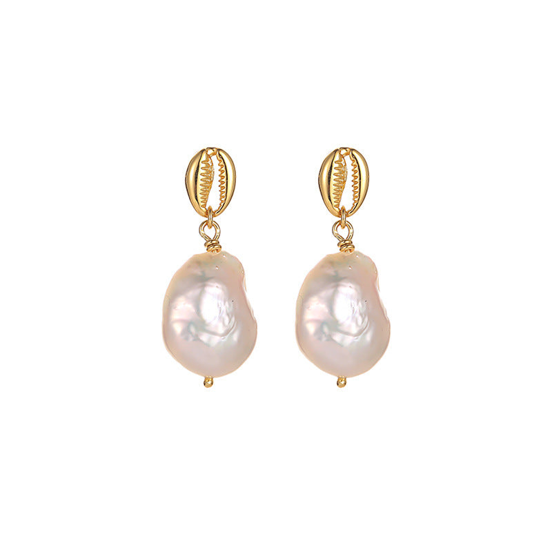 S925 Baroque Pearl Earrings