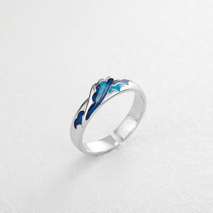 S925 Sea & Whales Ring