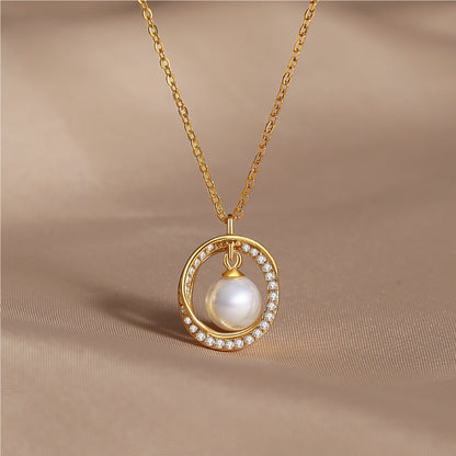 S925 Birthday Pearl Necklace