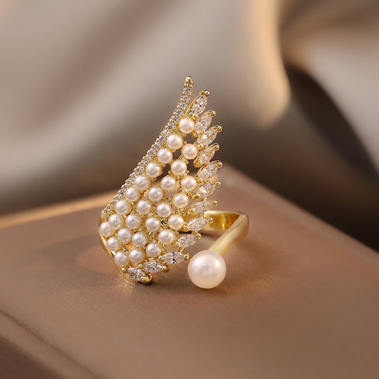 Wing Pearl Ring