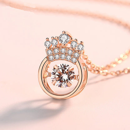 S925 Crown Dance Necklace