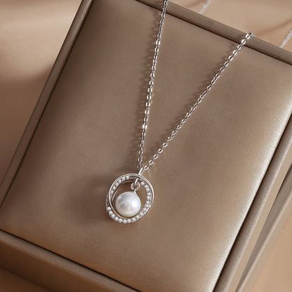 S925 Birthday Pearl Necklace