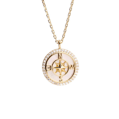 925 The compass necklace of the brave