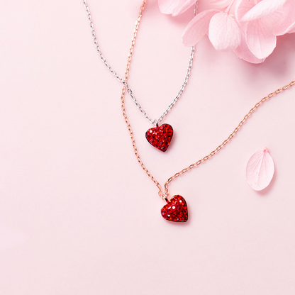 S925 Love You Forever Heart Necklace